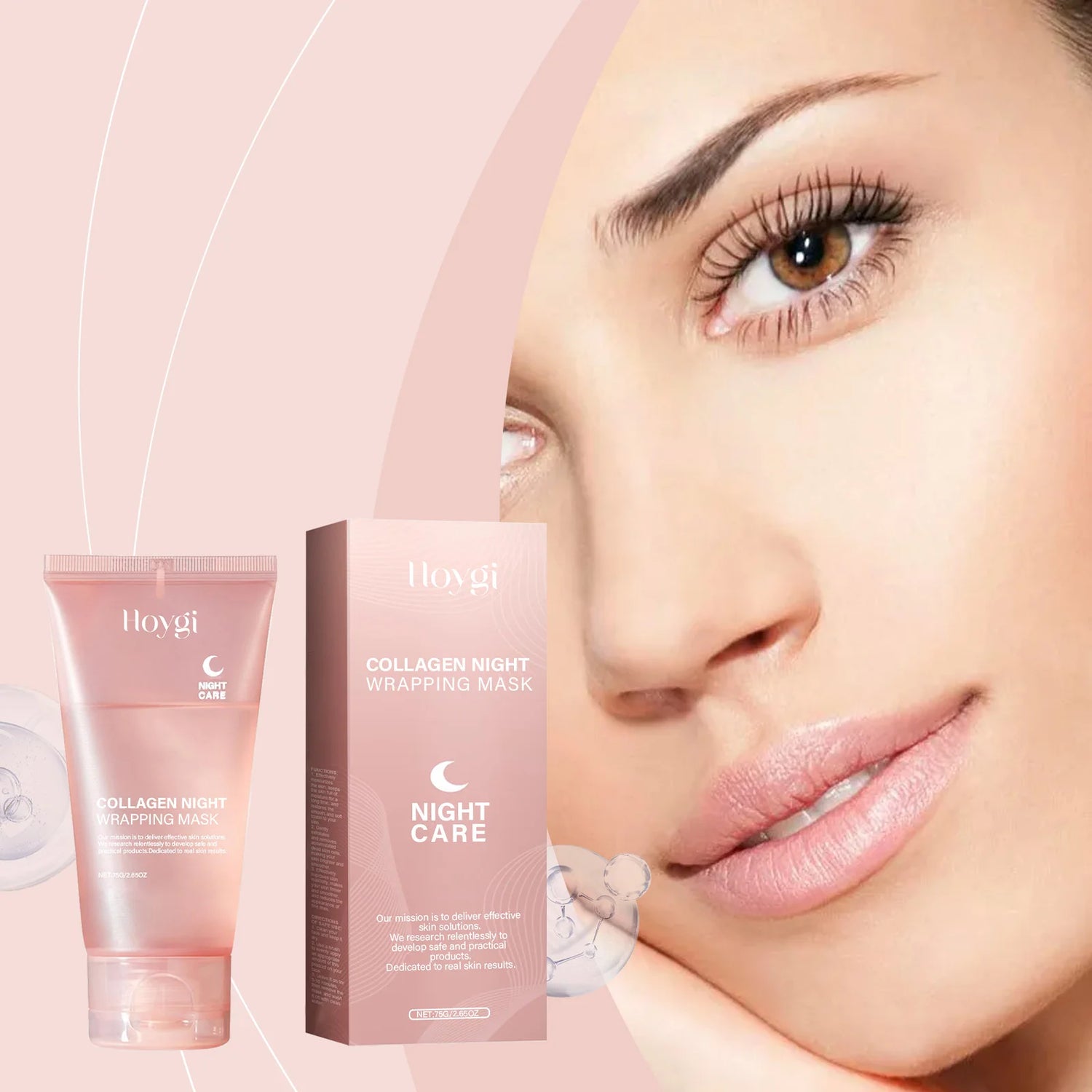 75G Collagen Tearing Facial Mask Gently Cleanses, Exfoliates, Moisturizes, Skin Care and Brightens Facial Mask